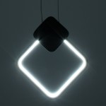 GloboStar® MARY 61082 Κρεμαστό Φωτιστικό Οροφής Design LED CCT 12W 1440lm 300° AC 220-240V - Εναλλαγή Φωτισμού μέσω Διακόπτη On/Off All In One Ψυχρό 6000k+Φυσικό 4500k+Θερμό 2700k Μ20 x Π2.3 x Υ28.5cm - Μαύρο