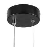 GloboStar® MARY 61082 Κρεμαστό Φωτιστικό Οροφής Design LED CCT 12W 1440lm 300° AC 220-240V - Εναλλαγή Φωτισμού μέσω Διακόπτη On/Off All In One Ψυχρό 6000k+Φυσικό 4500k+Θερμό 2700k Μ20 x Π2.3 x Υ28.5cm - Μαύρο