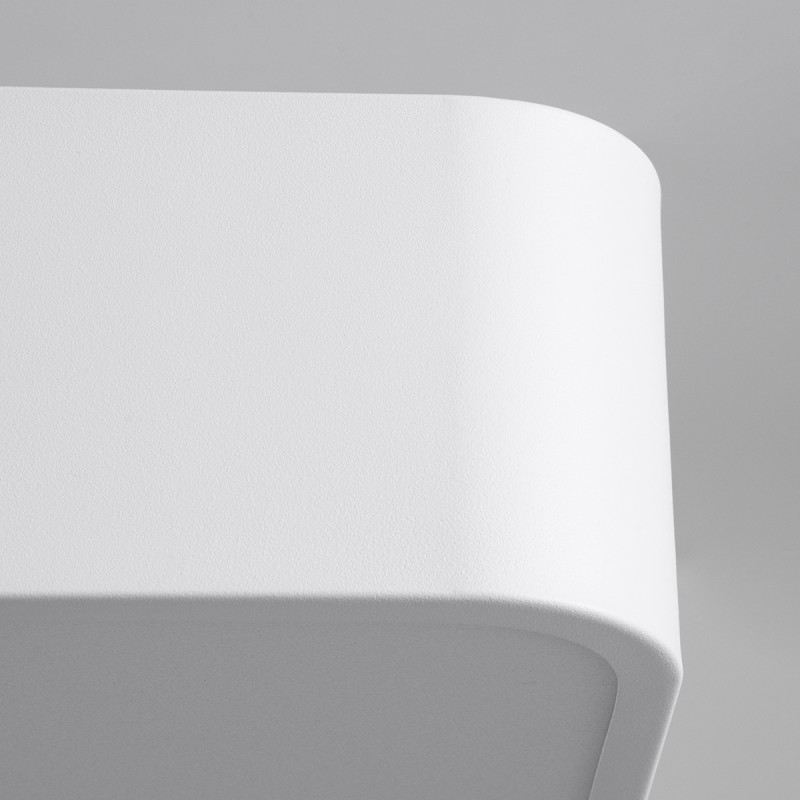 GloboStar® KAMALA 61209-P Κρεμαστή Πλαφονιέρα Οροφής LED CCT 75W 8625lm 120° AC 220-240V - Εναλλαγή Φωτισμού μέσω Τηλεχειριστηρίου All In One Ψυχρό 6000k+Φυσικό 4500k+Θερμό 2700k Dimmable Μ60 x Π60 x Υ8cm - Λευκό - 3 Years Warranty