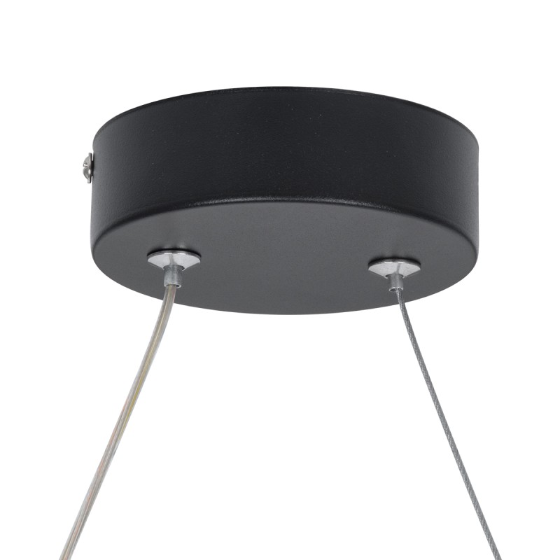 GloboStar® ROME 61294 Κρεμαστό Φωτιστικό Οροφής Linear Design LED CCT 24W 2640lm 200° AC 220-240V - Εναλλαγή Φωτισμού μέσω Διακόπτη On/Off All In One Ψυχρό 6000k+Φυσικό 4500k+Θερμό 2700k Μ65.5 x Π4 x Υ33cm - Μαύρο - 3 Years Warranty