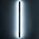 GloboStar® HOUSTON 61350 Φωτιστικό Τοίχου - Απλίκα Design LED CCT 24W 2880lm 360° AC 220-240V - Εναλλαγή Φωτισμού μέσω Διακόπτη On/Off All In One Ψυχρό 6000k+Φυσικό 4500k+Θερμό 2700k Μ6 x Π3 x Υ100cm - Χρυσό - 3 Years Warranty