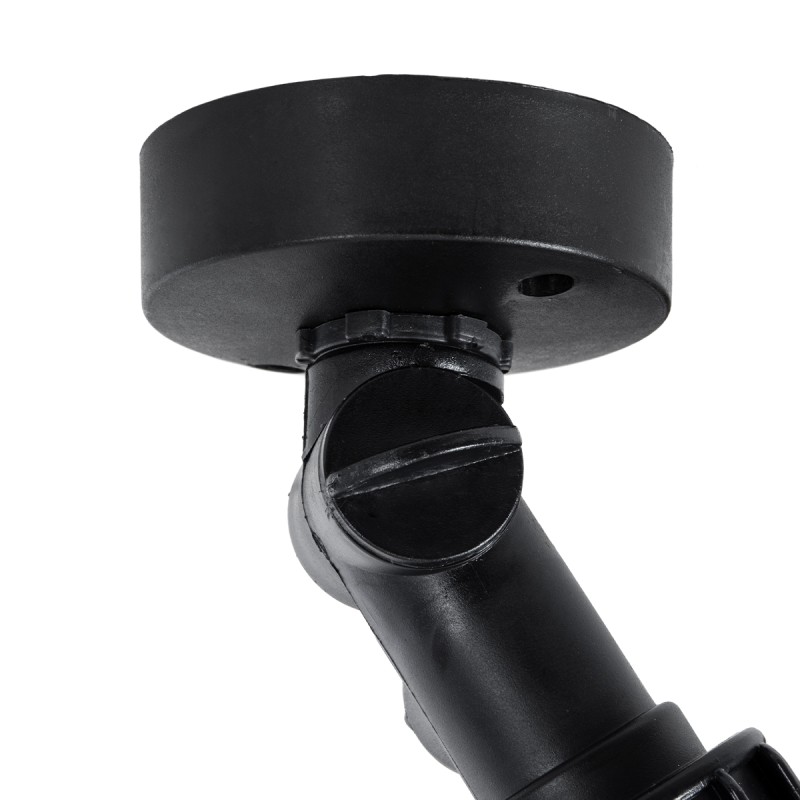 GloboStar® GARDENINI 61546 Επιφανειακό Φωτιστικό Σποτ Κήπου LED 5W 650lm 38° DC 24V IP68 Υψηλής Αντοχής ABS IK06 Φ7 x Υ14.5cm - Θερμό Λευκό 2700K Dimmable - Μαύρο - Bridgelux Chip - 3 Years Warranty