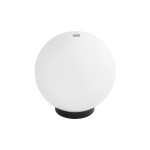 GLOBOSTAR® AGROS 61594 Φωτιστικό Κήπου με Ντουί 1 x E27 AC 220-240V Αδιάβροχο IP65 - Λευκό & Μάυρο - Μ20 x Π20 x Υ22cm