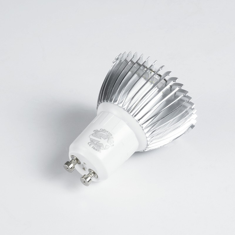 GloboStar® 76046 Σποτ LED GU10 MR16 3W 250lm 45° AC 220-240V IP20 Φ5 x Υ5.5cm Φούξια Dimmable - 3 Χρόνια Εγγύηση