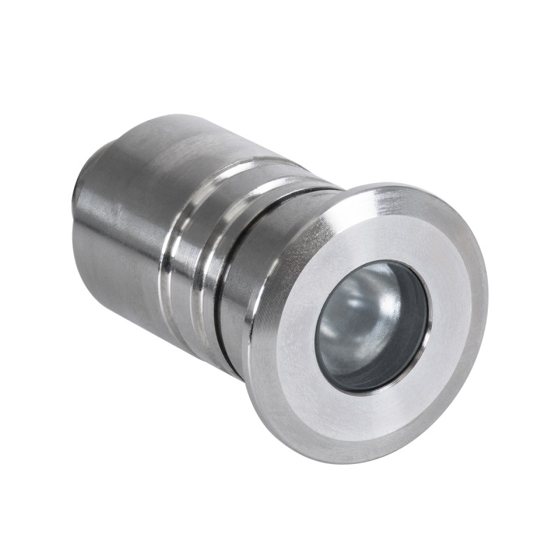 GloboStar® UNDERWATER-DANI 90410 Υποβρύχιο Χωνευτό Φωτιστικό Σποτ Ειδικό για Σιντριβάνια LED 1W 90lm 5° DC 24V Αδιάβροχο IP68 Φ3 x Υ5cm Θερμό Λευκό 2700K - Ανοξείδωτο Ατσάλι - 3 Χρόνια Εγγύηση