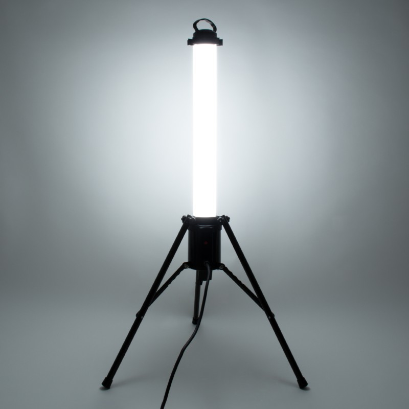 GloboStar® 99051 WORKING LIGHT LED Επαγγελματικό Φωτιστικό Εργασίας - Δυνατότητα Τοποθέτησης με Τρίποδο ή Κρεμαστό - 65W 6000lm 360° AC 220-240V IP65 με Αντοχή Κρούσης IK08 Φ70 x Υ130cm Ψυχρό Λευκό 6500K - 3 Years Warranty