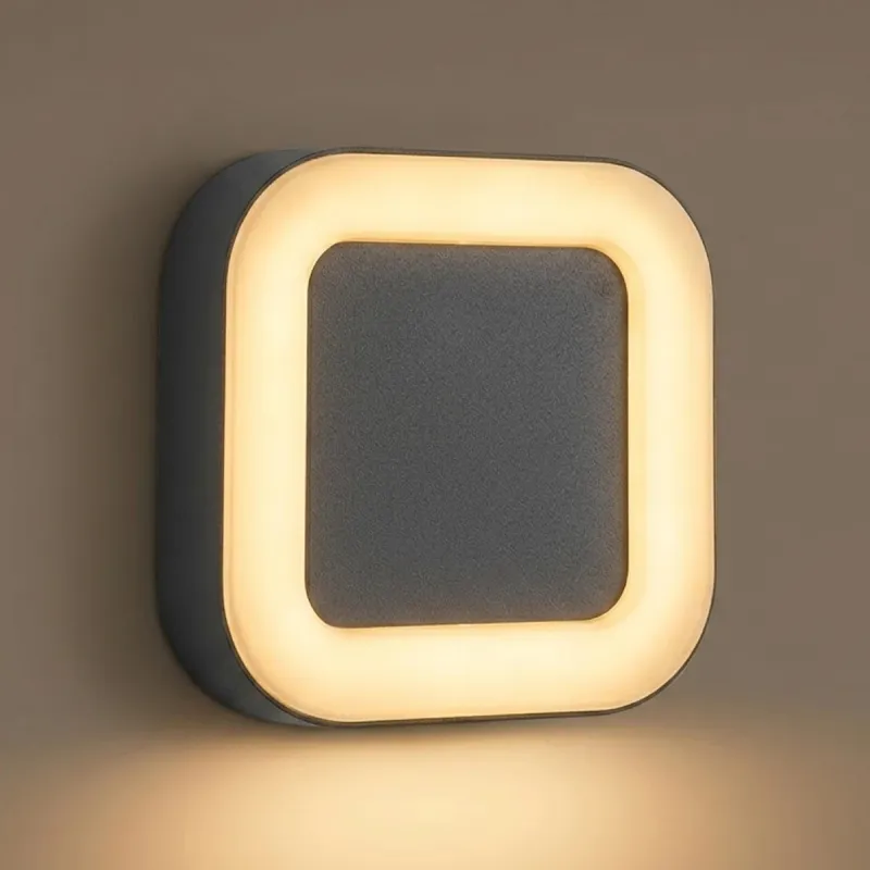 GLOBOSTAR® LINEART GLB-103-0039 Φωτιστικό Τοίχου / Απλίκα LED 18W 1620lm 120° AC 220-240V Αδιάβροχο IP65 Θερμό Λευκό 2700K - Sanan SMD Chip - Μαύρο Ματ - Μ20 x Π4.5 x Υ20cm - 3 Χρόνια Εγγύηση