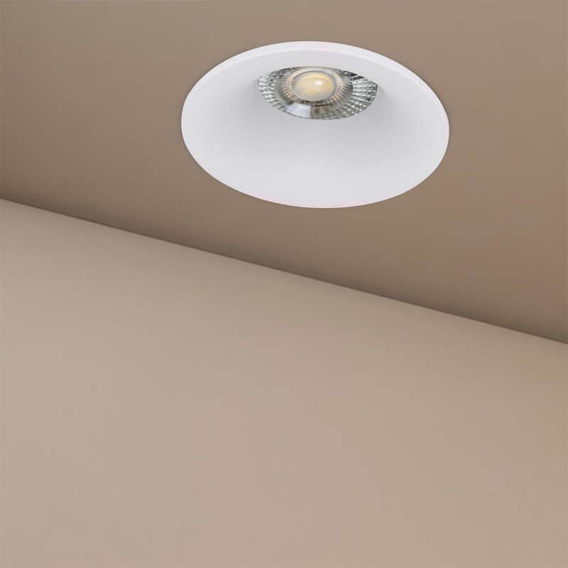 kelvo® OMICRON KLV-101-0035 Χωνευτό Φωτιστικό Downlight Σποτ για Λάμπα MR16 με Ντουί GU10 AC 220-240V IP20 - Λευκό Ματ - Μ8.5 x Π8.5 x Υ3cm / Q7.5cm