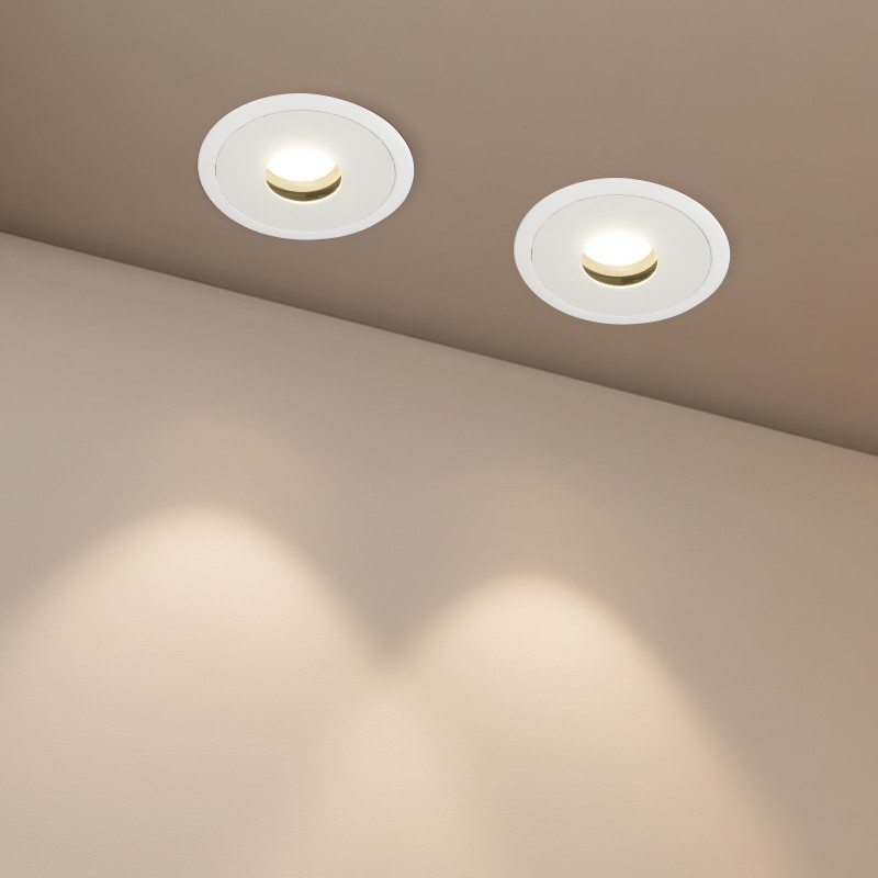 kelvo® PINADO KLV-101-0126 Χωνευτό Downlight Σποτ LED 7W 840lm 15° AC 220-240V IP20 Θερμό Λευκό 2700K - Bridgelux COB Chip & TÜV SÜD Driver - Λευκό Ματ - Μ8.3 x Π8.3 x Υ8.16cm / Q7.25cm - 5 Χρόνια Εγγύηση