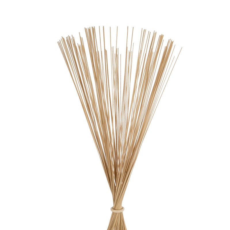 GloboStar® PORTONOVO S-02276 Boho Επιδαπέδιο Φωτιστικό Μονόφωτο 1 x E27 AC220-240V IP20 - Φ35 x Υ165cm - Μπεζ Ξύλινο Πλέγμα