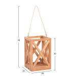 ΕΠΙΤΡΑΠΕΖΙΟ ΔΙΑΚΟΣΜΗΤΙΚΟ ΦΑΝΑΡΙ ΓΙΑ ΚΕΡΙ FENT HM4581 ΞΥΛΟ TEAK ΦΥΣΙΚΟ 20x20x30-58Υεκ.