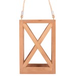 ΕΠΙΤΡΑΠΕΖΙΟ ΔΙΑΚΟΣΜΗΤΙΚΟ ΦΑΝΑΡΙ ΓΙΑ ΚΕΡΙ FENT HM4581 ΞΥΛΟ TEAK ΦΥΣΙΚΟ 20x20x30-58Υεκ.