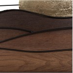 ΔΙΑΚΟΣΜΗΤΙΚΟ ΤΟΙΧΟΥ HM4219 ΔΙΑΦΟΡΕΣ ΑΠΟΧΡΩΣΕΙΣ ΞΥΛΟΥ-ΜΑΥΡΟ ΜΕΤΑΛΛΟ 117x3x50Υεκ.