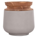 ΔΙΑΚΟΣΜΗΤΙΚΟ ΒΑΖΟ ΔΑΠΕΔΟΥ LINTER HM4662.03L FIBER CEMENT ΓΚΡΙ--ΞΥΛΟ ΤΕΑΚ Φ41x47Υ