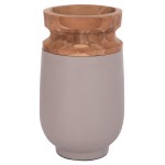 ΔΙΑΚΟΣΜΗΤΙΚΟ ΒΑΖΟ ΔΑΠΕΔΟΥ LINTER HM4662.05S FIBER CEMENT ΓΚΡΙ ΜΑΤ--ΞΥΛΟ ΤΕΑΚ Φ34x60Υεκ