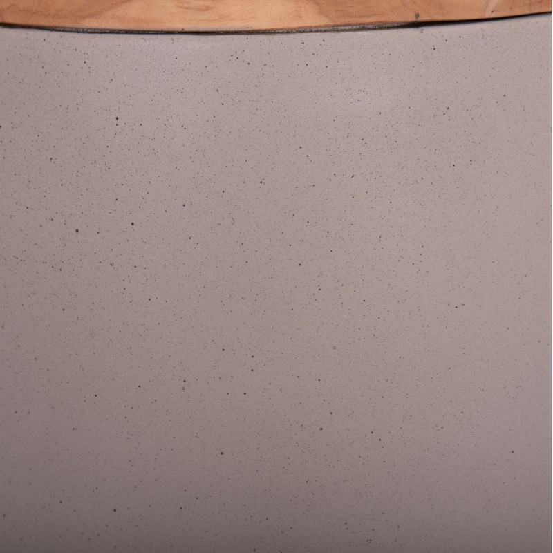 ΔΙΑΚΟΣΜΗΤΙΚΟ ΒΑΖΟ ΔΑΠΕΔΟΥ LINTER HM4662.05S FIBER CEMENT ΓΚΡΙ ΜΑΤ--ΞΥΛΟ ΤΕΑΚ Φ34x60Υεκ