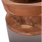 ΔΙΑΚΟΣΜΗΤΙΚΟ ΒΑΖΟ ΔΑΠΕΔΟΥ LINTER HM4662.05S FIBER CEMENT ΓΚΡΙ ΜΑΤ--ΞΥΛΟ ΤΕΑΚ Φ34x60Υεκ