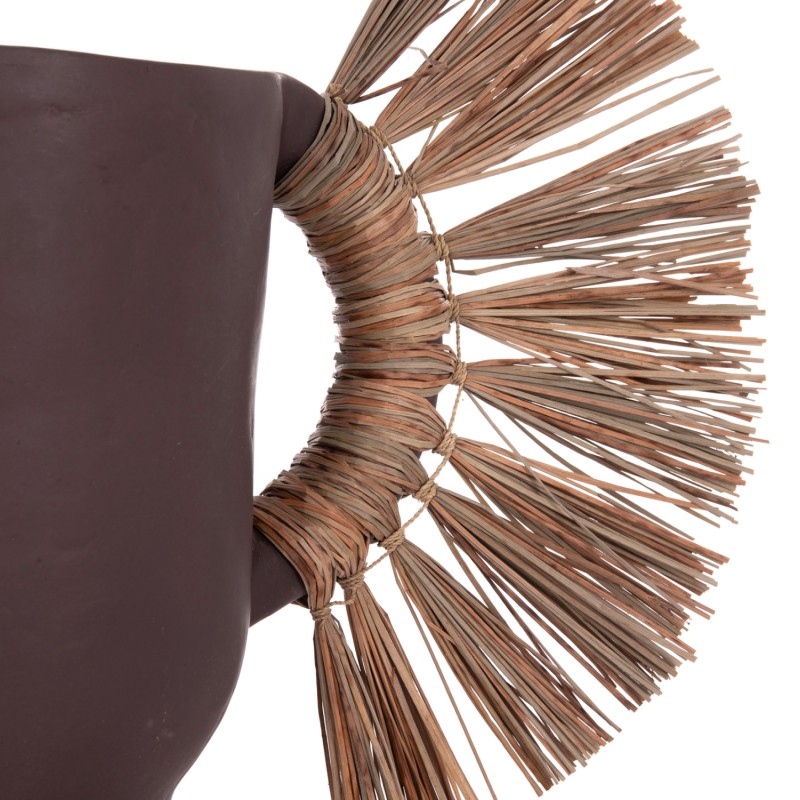 ΕΠΙΤΡΑΠΕΖΙΟ ΔΙΑΚΟΣΜΗΤΙΚΟ ΒΑΖΟ ALICA HM4668.07S ΣΟΚΟΛΑΤΙ ΤΕΡΑΚΟΤΑ & GRASS--55x19x34Υεκ