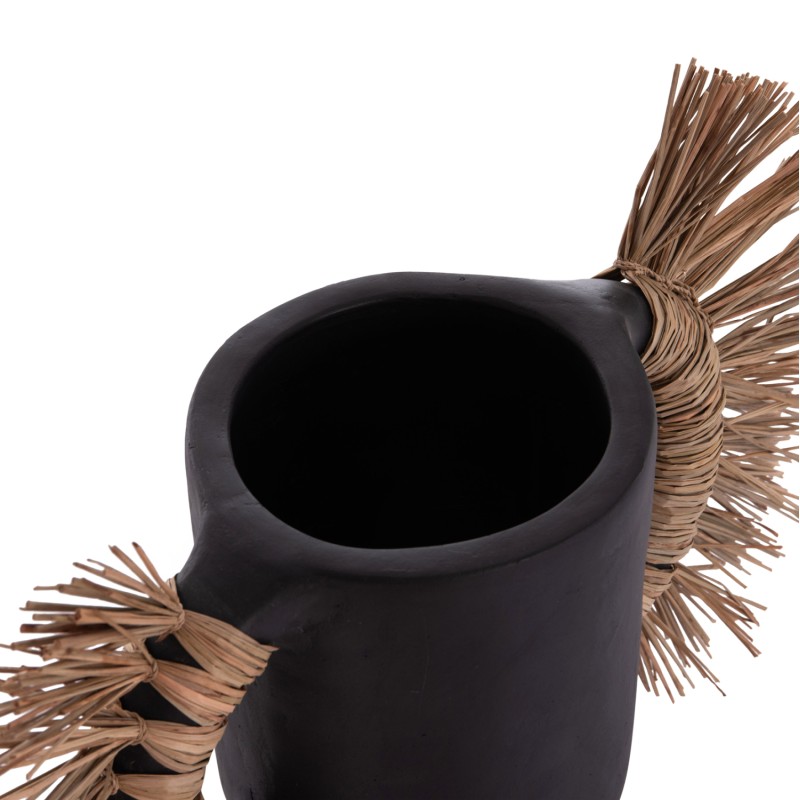 ΕΠΙΤΡΑΠΕΖΙΟ ΔΙΑΚΟΣΜΗΤΙΚΟ ΒΑΖΟ ALICA HM4668.01S ΜΑΥΡΗ ΤΕΡΑΚΟΤΑ & GRASS--55x19x34Υεκ