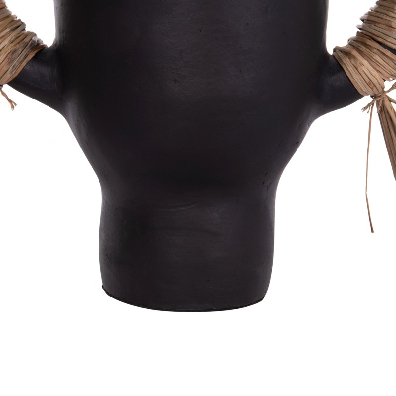 ΕΠΙΤΡΑΠΕΖΙΟ ΔΙΑΚΟΣΜΗΤΙΚΟ ΒΑΖΟ ALICA HM4668.01S ΜΑΥΡΗ ΤΕΡΑΚΟΤΑ & GRASS--55x19x34Υεκ