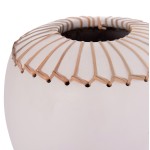 ΕΠΙΤΡΑΠΕΖΙΟ ΔΙΑΚΟΣΜΗΤΙΚΟ ΒΑΖΟ LENNOX HM4675.02L TΕΡΑΚΟΤΑ ΣΕ ΛΕΥΚΟ--Φ22x20Υεκ.