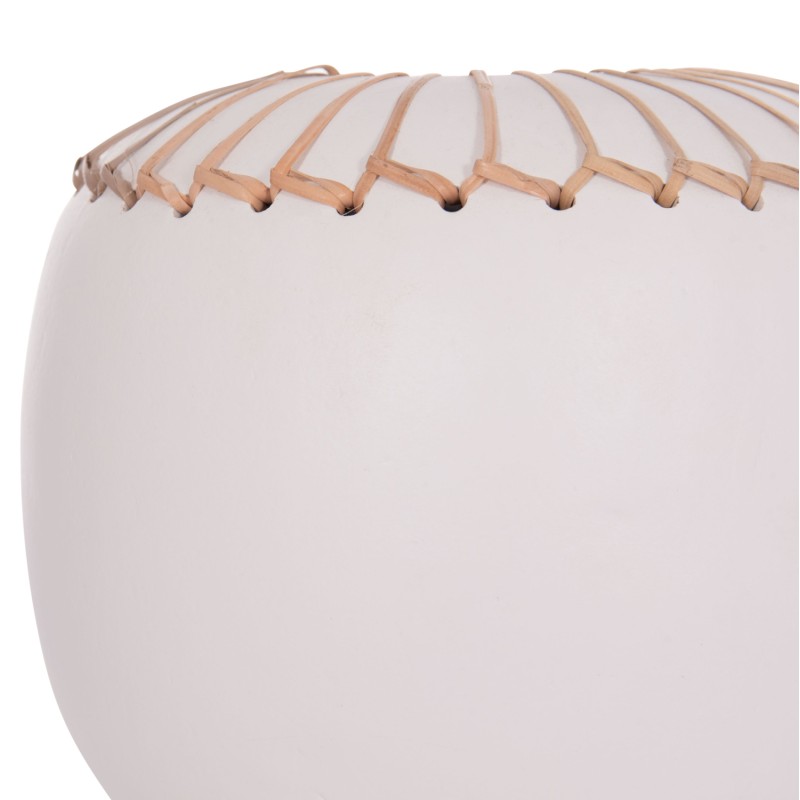 ΕΠΙΤΡΑΠΕΖΙΟ ΔΙΑΚΟΣΜΗΤΙΚΟ ΒΑΖΟ LENNOX HM4675.02L TΕΡΑΚΟΤΑ ΣΕ ΛΕΥΚΟ--Φ22x20Υεκ.