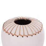 ΕΠΙΤΡΑΠΕΖΙΟ ΔΙΑΚΟΣΜΗΤΙΚΟ ΒΑΖΟ LENNOX HM4675.02L TΕΡΑΚΟΤΑ ΣΕ ΛΕΥΚΟ--Φ22x20Υεκ.