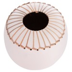 ΕΠΙΤΡΑΠΕΖΙΟ ΔΙΑΚΟΣΜΗΤΙΚΟ ΒΑΖΟ LENNOX HM4675.02L TΕΡΑΚΟΤΑ ΣΕ ΛΕΥΚΟ--Φ22x20Υεκ.