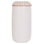 ΕΠΙΤΡΑΠΕΖΙΟ ΔΙΑΚΟΣΜΗΤΙΚΟ ΒΑΖΟ LENNOX HM4675.02S TΕΡΑΚΟΤΑ ΣΕ ΛΕΥΚΟ--Φ18x33Υεκ.