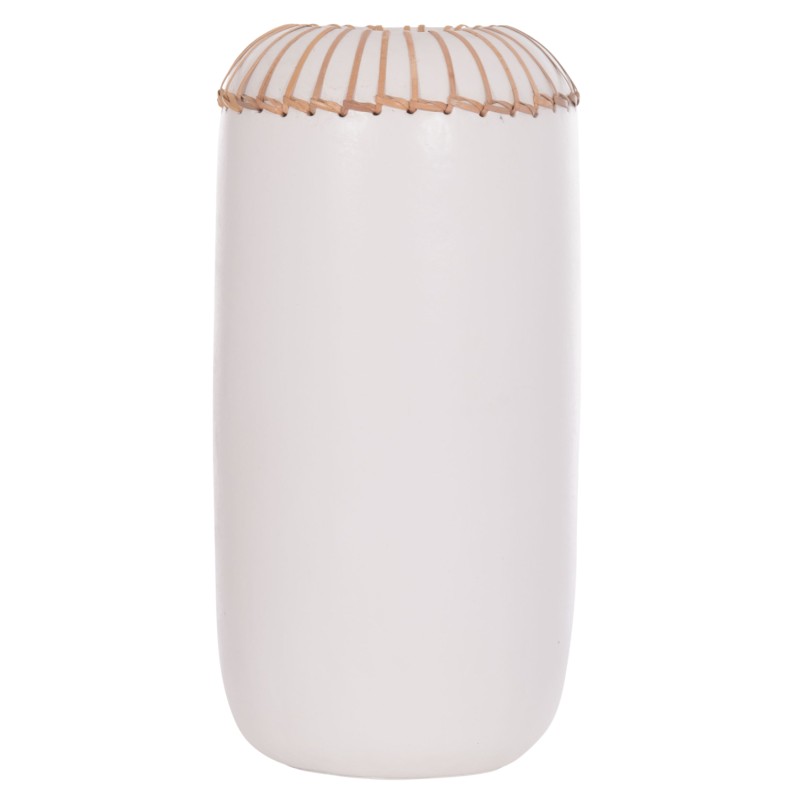 ΕΠΙΤΡΑΠΕΖΙΟ ΔΙΑΚΟΣΜΗΤΙΚΟ ΒΑΖΟ LENNOX HM4675.02S TΕΡΑΚΟΤΑ ΣΕ ΛΕΥΚΟ--Φ18x33Υεκ.