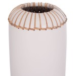 ΕΠΙΤΡΑΠΕΖΙΟ ΔΙΑΚΟΣΜΗΤΙΚΟ ΒΑΖΟ LENNOX HM4675.02S TΕΡΑΚΟΤΑ ΣΕ ΛΕΥΚΟ--Φ18x33Υεκ.