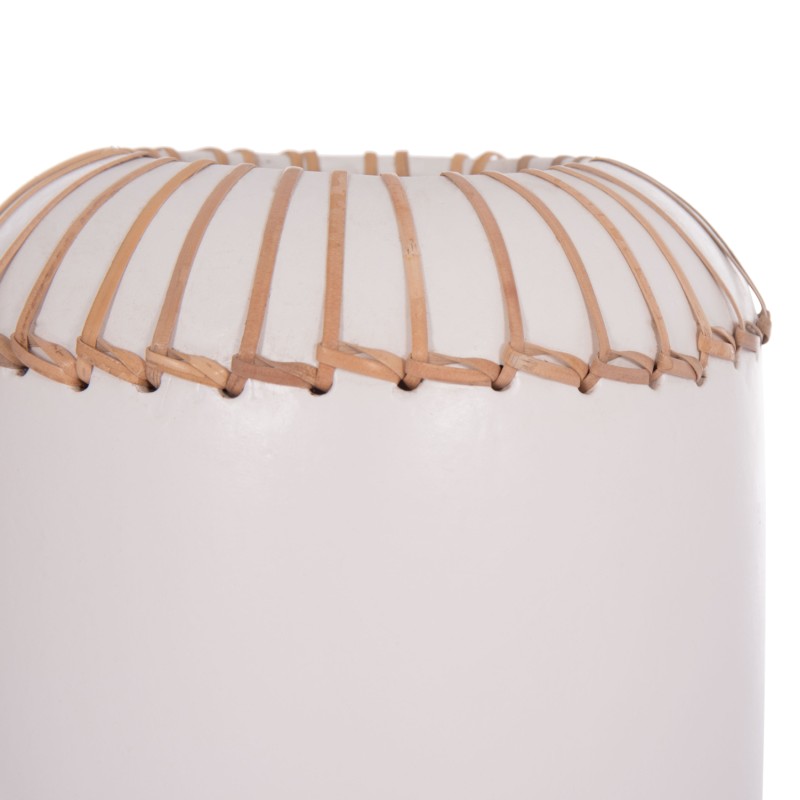 ΕΠΙΤΡΑΠΕΖΙΟ ΔΙΑΚΟΣΜΗΤΙΚΟ ΒΑΖΟ LENNOX HM4675.02S TΕΡΑΚΟΤΑ ΣΕ ΛΕΥΚΟ--Φ18x33Υεκ.