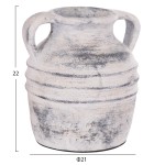 ΔΙΑΚΟΣΜΗΤΙΚΟ ΕΠΙΤΡΑΠΕΖΙΟ ΒΑΖΟ VERMO HM4398 ΤΕΡΑΚΟΤΑ ΣΕ ΑΝΟΙΧΤΟ ΓΚΡΙ Φ21x22Υεκ.