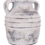 ΔΙΑΚΟΣΜΗΤΙΚΟ ΕΠΙΤΡΑΠΕΖΙΟ ΒΑΖΟ VERMO HM4398 ΤΕΡΑΚΟΤΑ ΣΕ ΑΝΟΙΧΤΟ ΓΚΡΙ Φ21x22Υεκ.