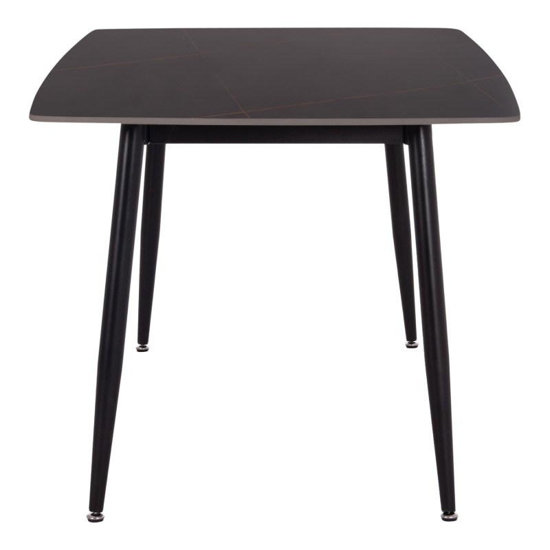 ΤΡΑΠΕΖΙ RAVEN HM18150.02 ΚΕΡΑΜΙΚΟ TOP ΜΕ ΟΨΗ ΜΑΥΡΟ ΜΑΡΜΑΡΟ 160x80x74Υεκ.