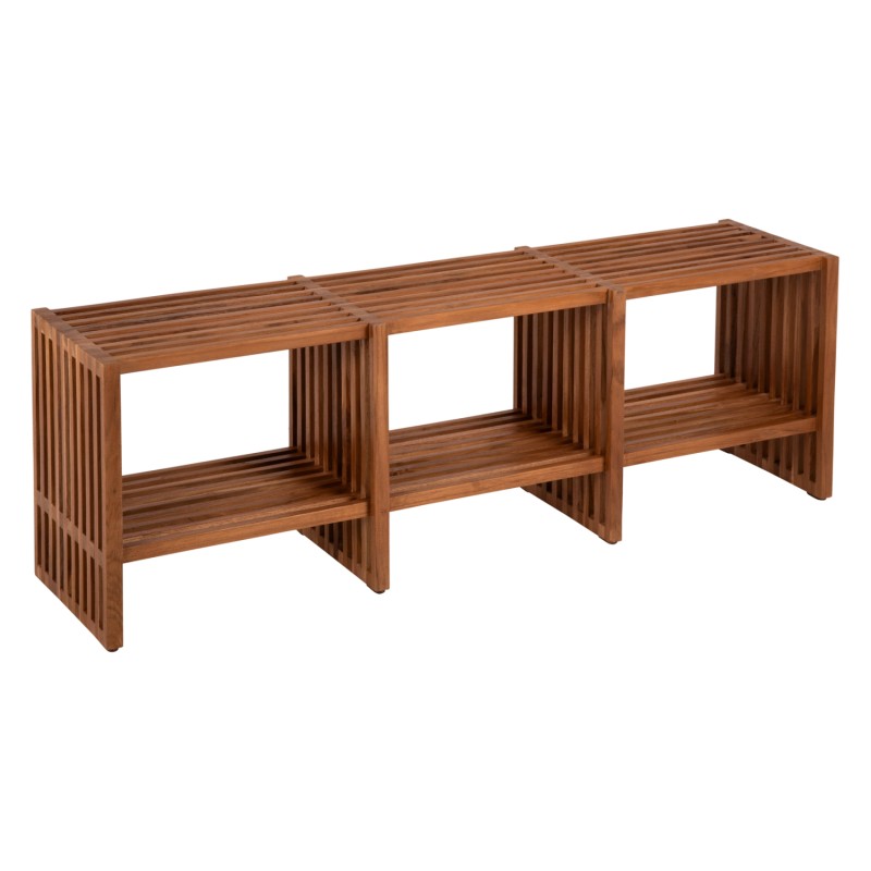 ΚΟΝΣΟΛΑ TV NYA HM9831 ΜΑΣΙΦ ΞΥΛΟ TEAK ΣΕ ΦΥΣΙΚΟ ΧΡΩΜΑ 130x29,5x46Υ εκ.