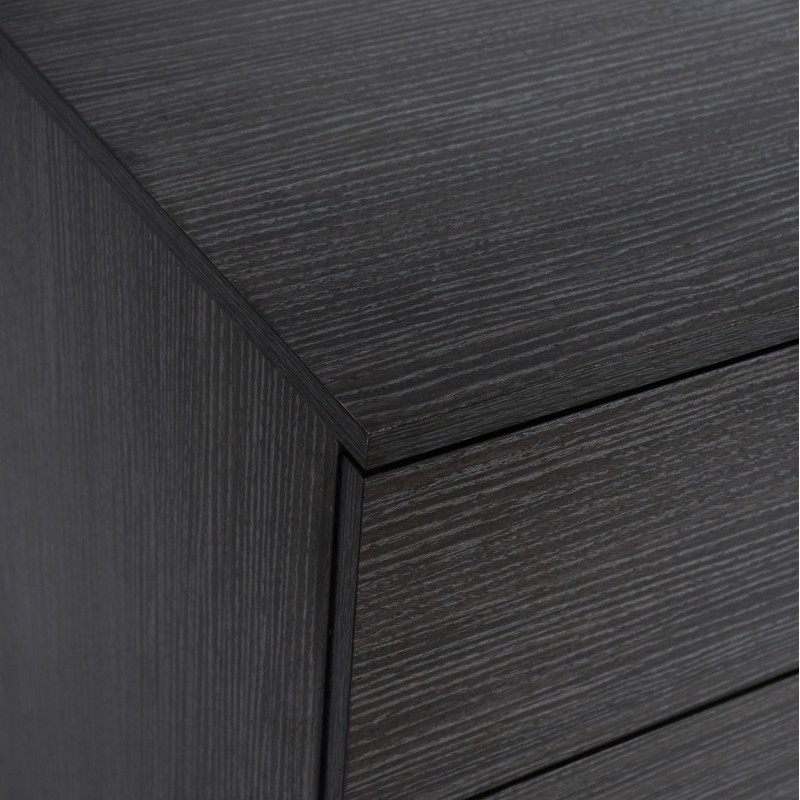 ΣΥΡΤΑΡΙΕΡΑ ΜΕΛΑΜΙΝΗΣ BRIANA HM2204.01 ME 4 ΣΥΡΤΑΡΙΑ ZEBRANO 75x40x83Υ εκ.