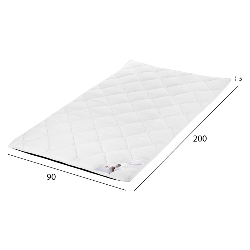 ΑΝΩΣΤΡΩΜΑ ΑΦΡΟΥ HM670.07 ΛΕΥΚΟ 90x200x5Y εκ.