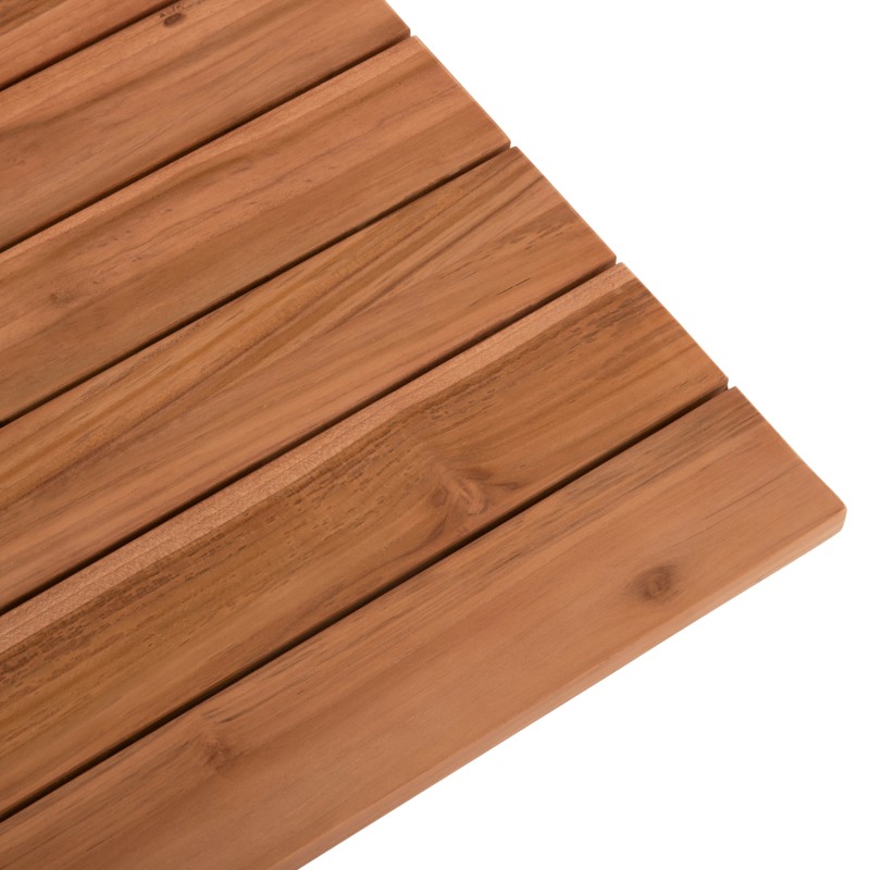 ΕΠΙΦΑΝΕΙΑ ΤΡΑΠΕΖΙΟΥ ΞΥΛΟ TEAK-ΦΥΣΙΚΟ ΤΕΤΡΑΓΩΝΗ HM6139 ΜΑΣΙΦ 80x80x4(πάχος)εκ.