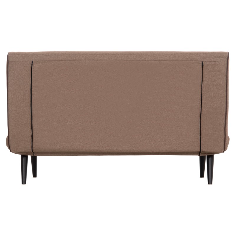 ΚΑΝΑΠΕΣ ΚΡΕΒΑΤΙ 2 ΑΤΟΜΩΝ ASMA HM3077.07 ΣΚΟΥΡΟ ΜΠΕΖ ΥΦΑΣΜΑ 143x78x84Yεκ.