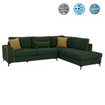 ΚΑΝΑΠΕΣ ΔΕΞΙΑ ΓΩΝΙΑ DIVA ΥΦΑΣΜΑ ΑΛΕΚΙΑΣΤΟ ΚΥΠΑΡΙΣΣΙ 290x235x94Υεκ. HM3254.17R