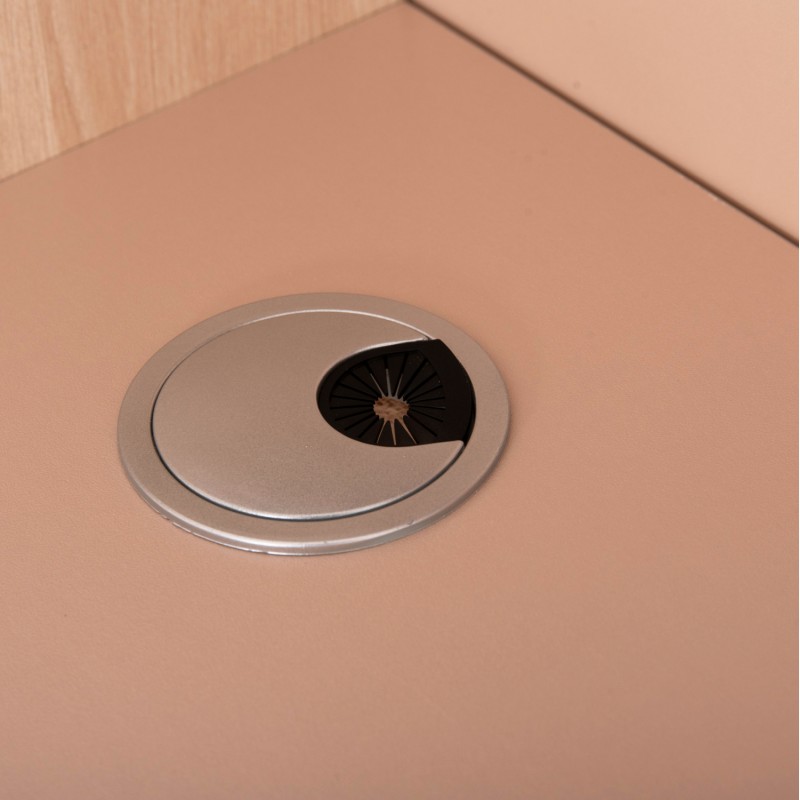 ΓΡΑΦΕΙΟ ΥΠΟΔΟΧΗΣ DALTON HM2068.02 ΜΕΛΑΜΙΝΗ ΣΕ SONAMA-ΜΠΕΖ 240x80x106Υεκ.