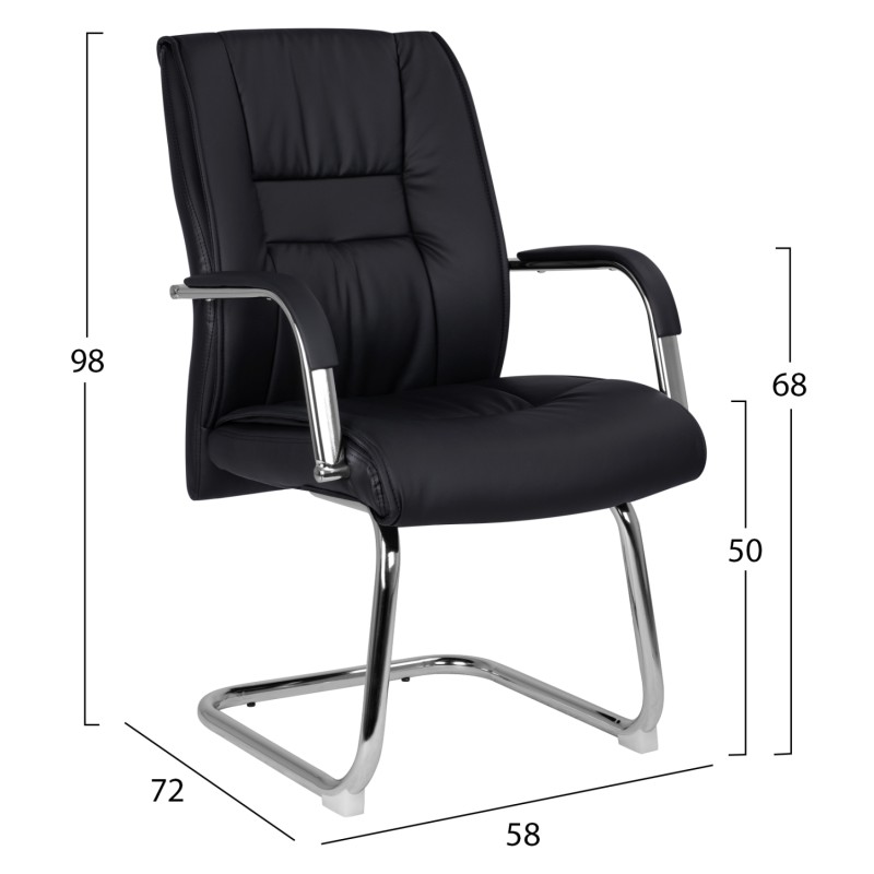 ΠΟΛΥΘΡΟΝΑ ΣΥΝΕΡΓΑΣΙΑΣ ANGEE HM1107.01 ΣΕ ΧΡΩΜΑ ΜΑΥΡΟ 58Χ72Χ98Yεκ.