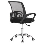 ΚΑΡΕΚΛΑ ΓΡΑΦΕΙΟΥ BRISTONE HM1058.31 ΠΟΔΙ ΧΡΩΜΙΟΥ-ΜΑΥΡΗ 56x53x93Υεκ.