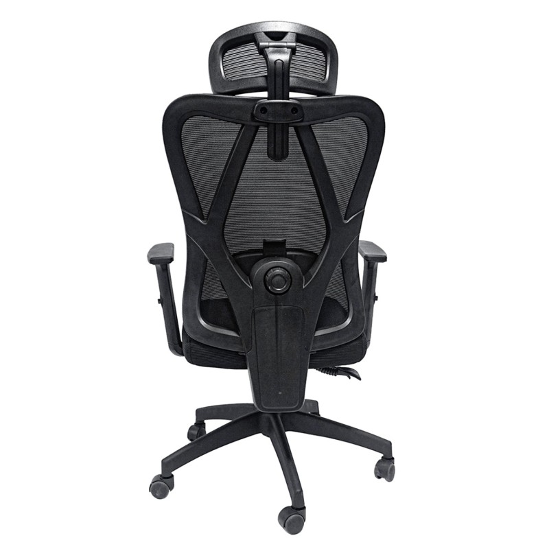 ΚΑΡΕΚΛΑ ΓΡΑΦΕΙΟΥ MEXER HM1195.01 ΜΑΥΡΟ MESH-ΜΕΤΑΛ.ΒΑΣΗ-NYLON ΣΚΕΛΕΤΟΣ 60x49x130Υεκ.