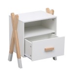 ΚΟΜΟΔΙΝΟ ΠΑΙΔΙΚΟ PASCHAL HM2488.03 ΛΕΥΚΗ ΜΕΛΑΜΙΝΗ-ΠΕΥΚΟ ΣΕ ΦΥΣΙΚΟ 46x30x55Υεκ.