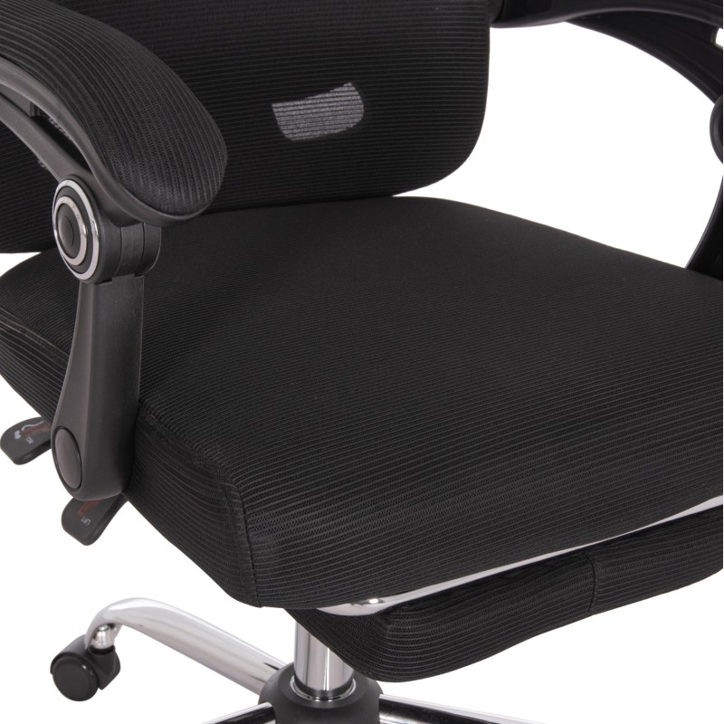 ΚΑΡΕΚΛΑ ΓΡΑΦΕΙΟΥ BARNET HM18258.01 ΜΑΥΡΟ MESH-ΜΑΥΡΟΣ ΣΚΕΛΕΤΟΣ NYLON 61x62x123Υ