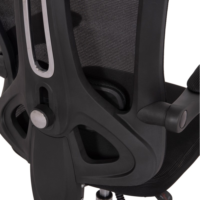 ΚΑΡΕΚΛΑ ΓΡΑΦΕΙΟΥ BARNET HM18258.01 ΜΑΥΡΟ MESH-ΜΑΥΡΟΣ ΣΚΕΛΕΤΟΣ NYLON 61x62x123Υ