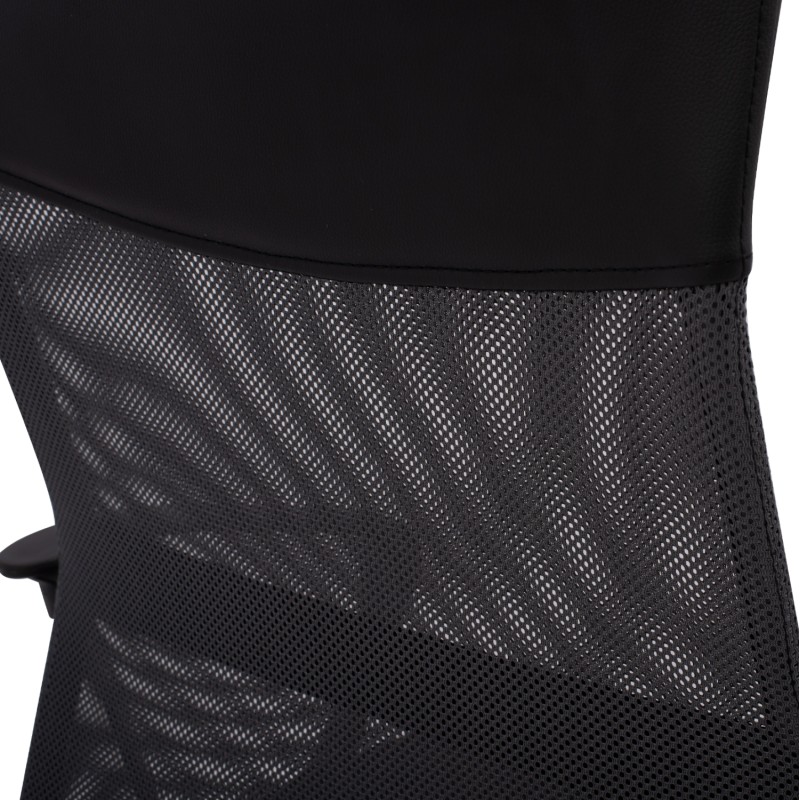 Καρεκλά Γραφείου Cable Hm1000 . 10 Μαύρο Γκρι Mesh Πόδι Χρωμίου 61X58X118 Εκ .