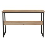 ΓΡΑΦΕΙΟ HM2131.02 ΜΕΛΑΜΙΝΗ ΣΕ ΚΑΡΥΔΙ ΜΕ ΜΑΥΡΟ ΜΕΤΑΛΛΙΚΟ ΣΚΕΛΕΤΟ 120X50X75Υεκ.